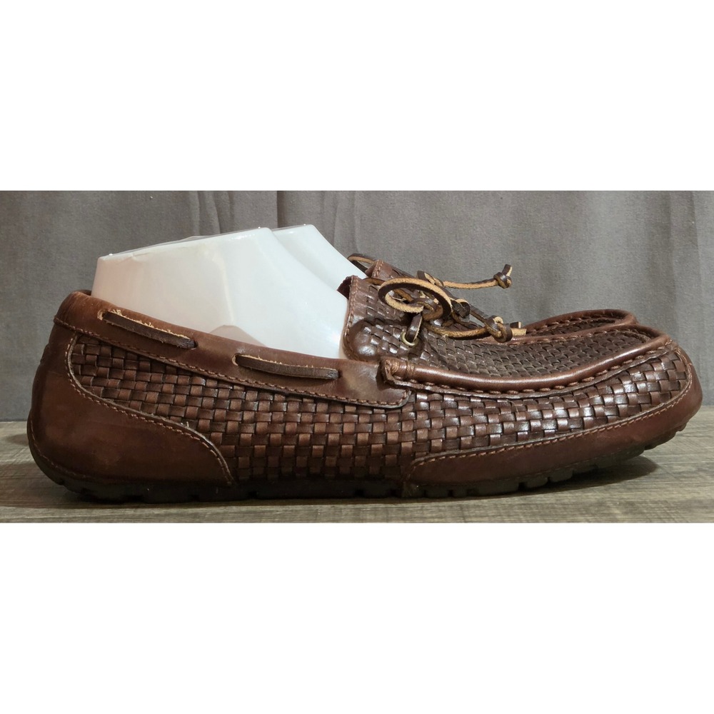 Ugg Chester Woven Slip On Loafer Shoes Mens Size 9 Brown